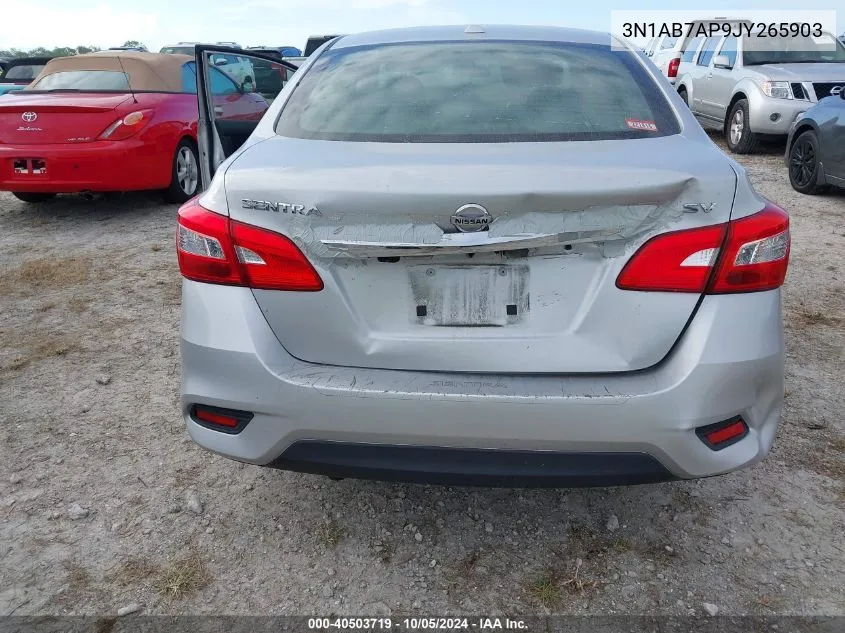 3N1AB7AP9JY265903 2018 Nissan Sentra S/Sv/Sr/Sl