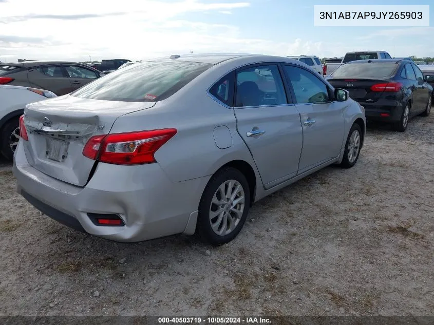 2018 Nissan Sentra S/Sv/Sr/Sl VIN: 3N1AB7AP9JY265903 Lot: 40503719