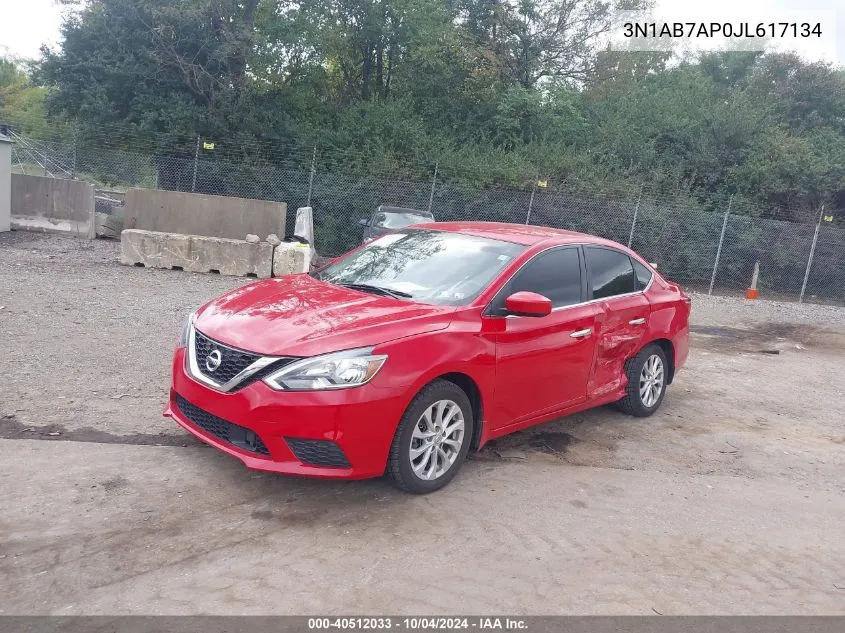 3N1AB7AP0JL617134 2018 Nissan Sentra Sv