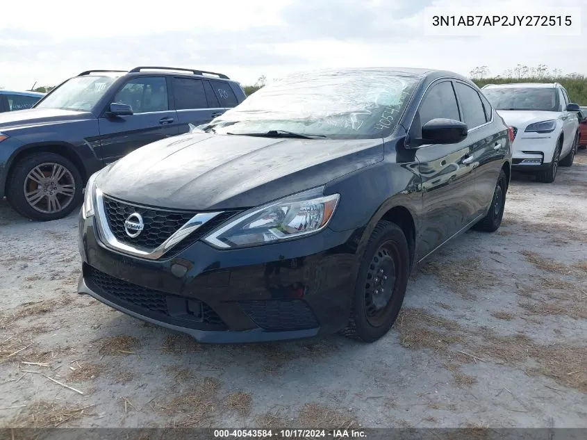 2018 Nissan Sentra S VIN: 3N1AB7AP2JY272515 Lot: 40543584