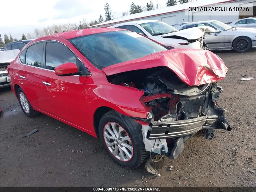 2018 Nissan Sentra Sv VIN: 3N1AB7AP3JL640276 Lot: 40591775