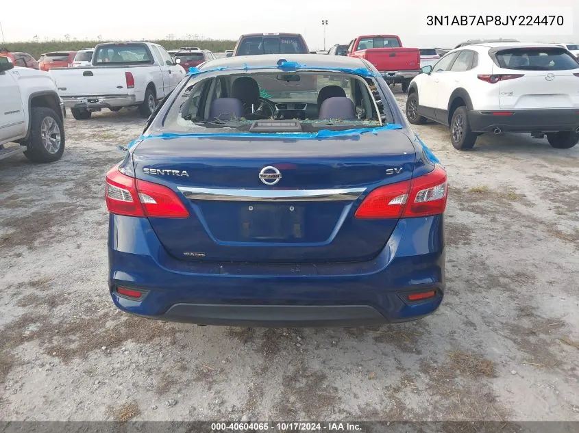 2018 Nissan Sentra S/Sv/Sr/Sl VIN: 3N1AB7AP8JY224470 Lot: 40604065