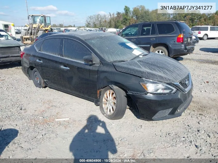 2018 Nissan Sentra Sv VIN: 3N1AB7AP7JY341277 Lot: 40604900