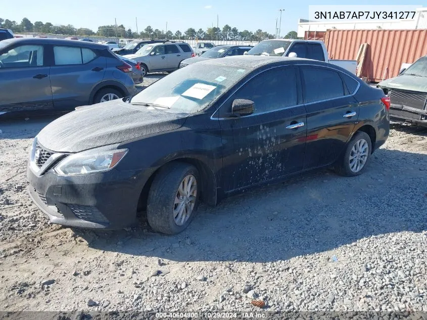 2018 Nissan Sentra Sv VIN: 3N1AB7AP7JY341277 Lot: 40604900