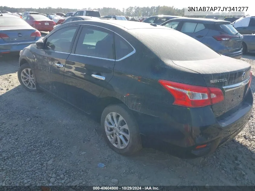 2018 Nissan Sentra Sv VIN: 3N1AB7AP7JY341277 Lot: 40604900