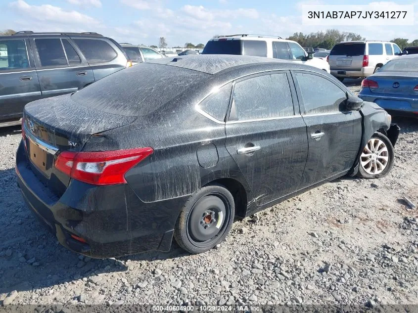 2018 Nissan Sentra Sv VIN: 3N1AB7AP7JY341277 Lot: 40604900