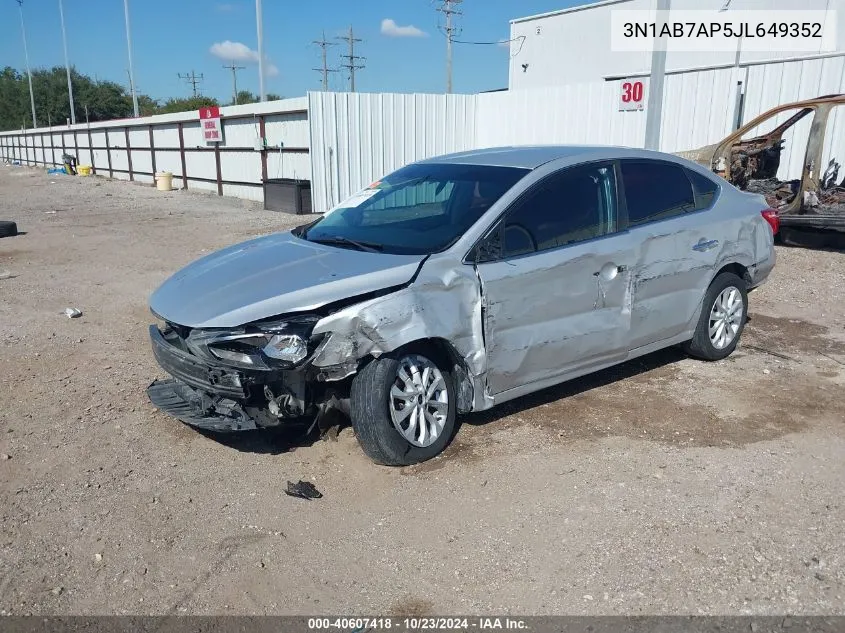 3N1AB7AP5JL649352 2018 Nissan Sentra Sv