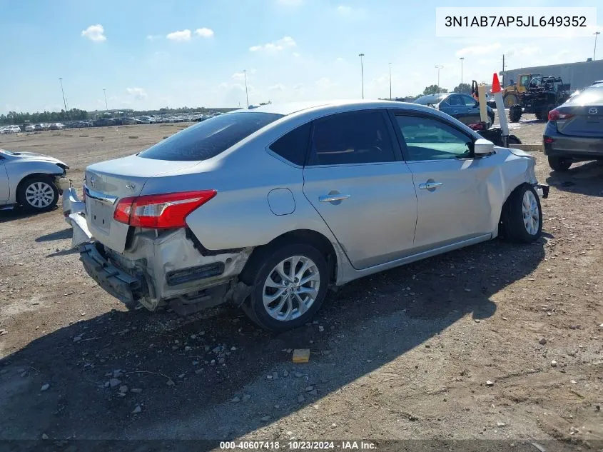 3N1AB7AP5JL649352 2018 Nissan Sentra Sv