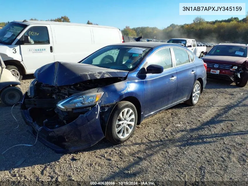 2018 Nissan Sentra Sv VIN: 3N1AB7APXJY345159 Lot: 40638066