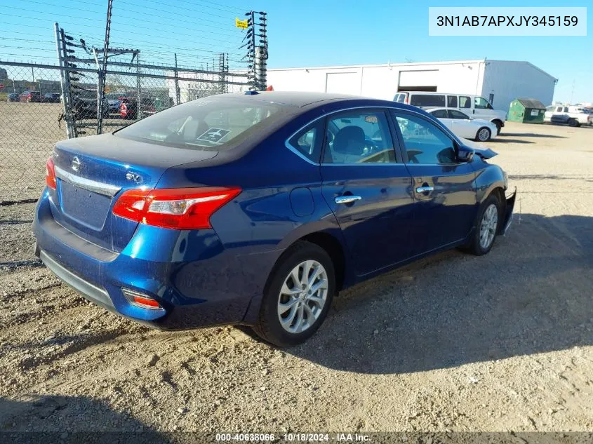 2018 Nissan Sentra Sv VIN: 3N1AB7APXJY345159 Lot: 40638066