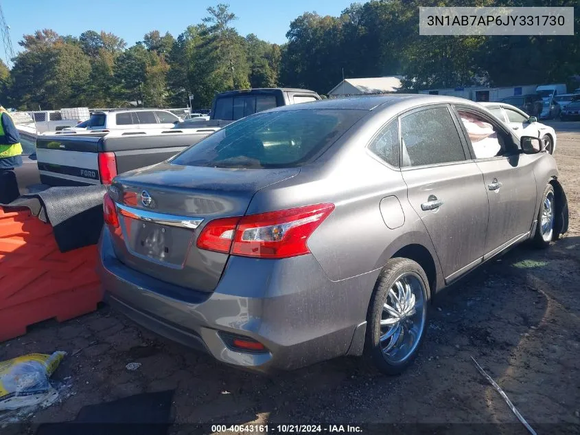 3N1AB7AP6JY331730 2018 Nissan Sentra S