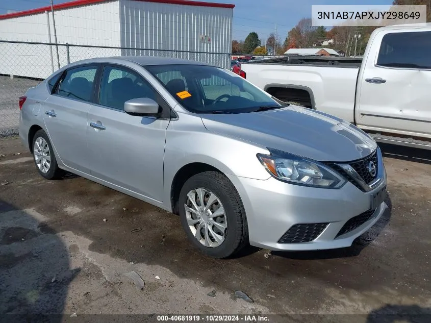 3N1AB7APXJY298649 2018 Nissan Sentra S