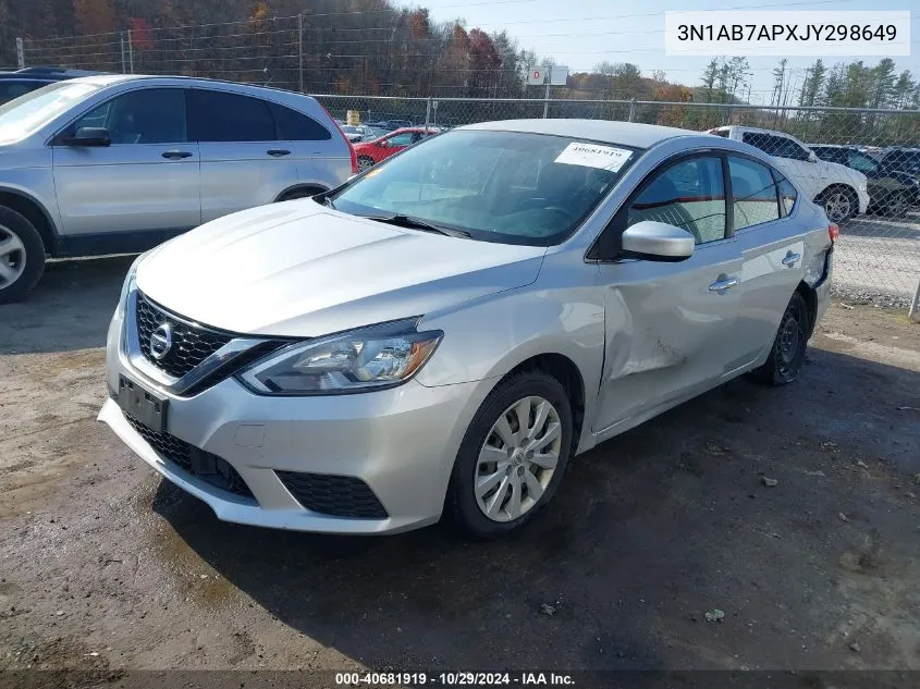 3N1AB7APXJY298649 2018 Nissan Sentra S