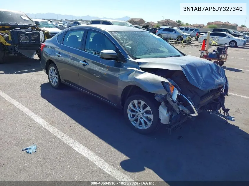 2018 Nissan Sentra S VIN: 3N1AB7AP6JY327340 Lot: 40684510