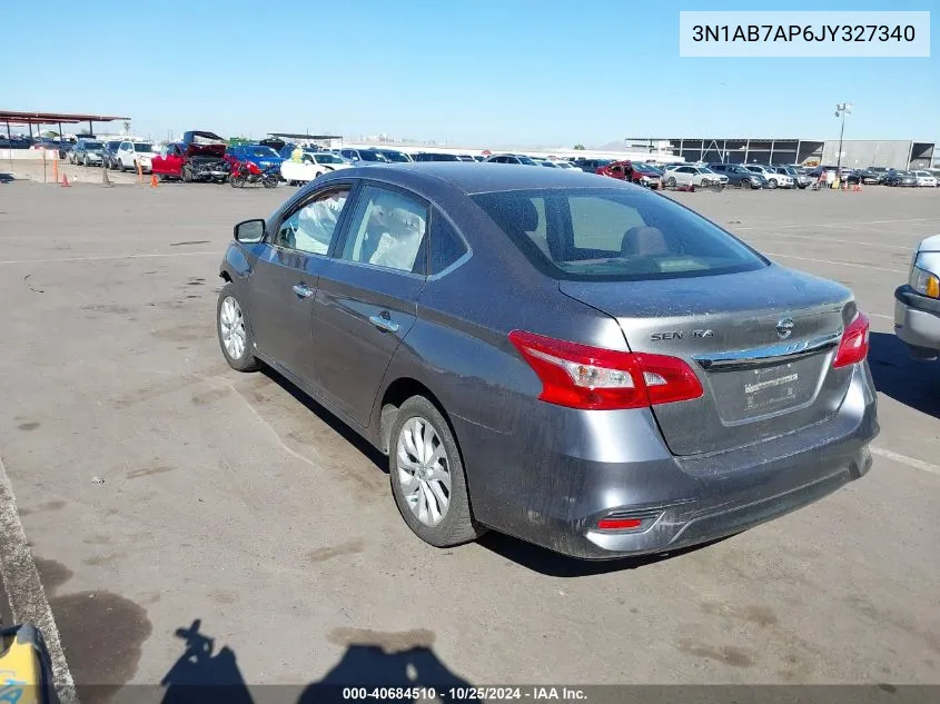 2018 Nissan Sentra S VIN: 3N1AB7AP6JY327340 Lot: 40684510