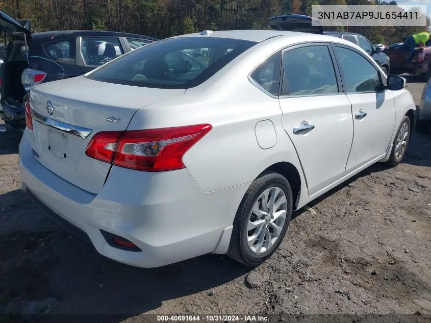 2018 Nissan Sentra Sv VIN: 3N1AB7AP9JL654411 Lot: 40691644