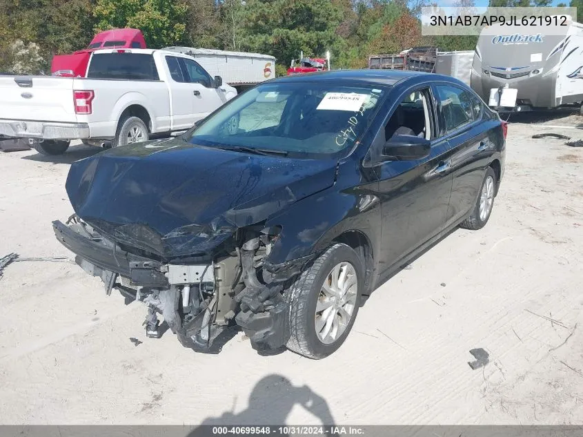 2018 Nissan Sentra Sv VIN: 3N1AB7AP9JL621912 Lot: 40699548