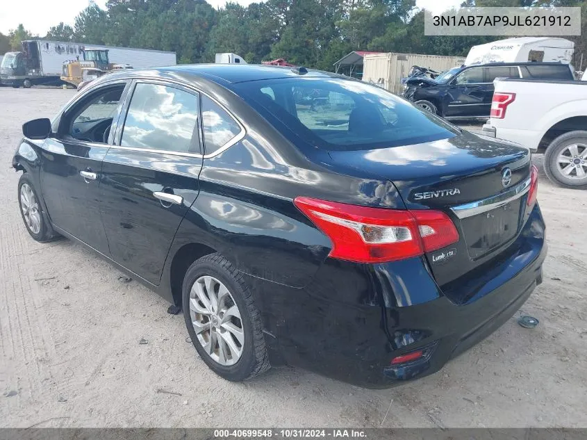 2018 Nissan Sentra Sv VIN: 3N1AB7AP9JL621912 Lot: 40699548