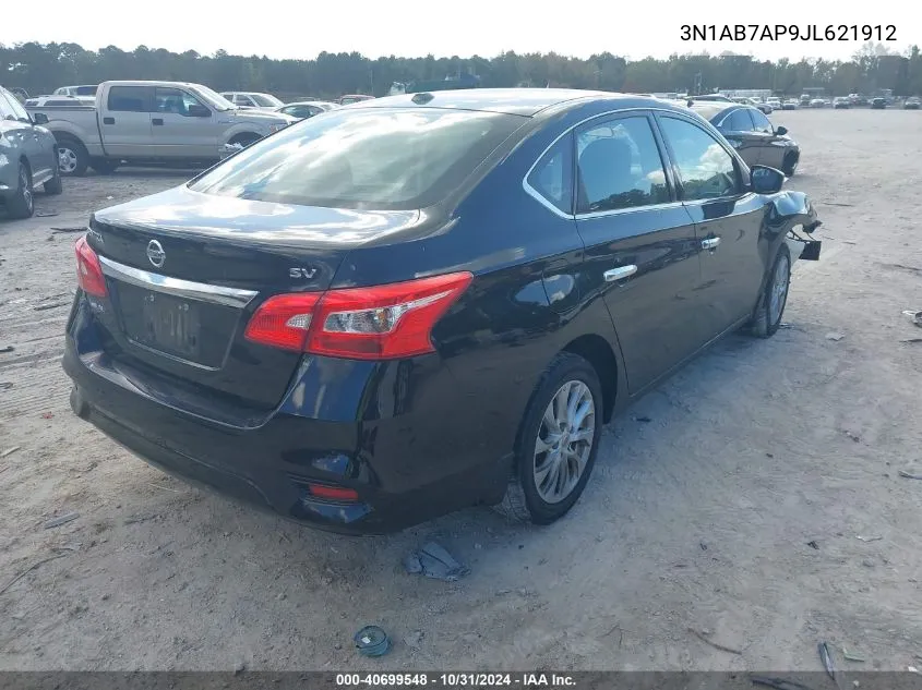 2018 Nissan Sentra Sv VIN: 3N1AB7AP9JL621912 Lot: 40699548