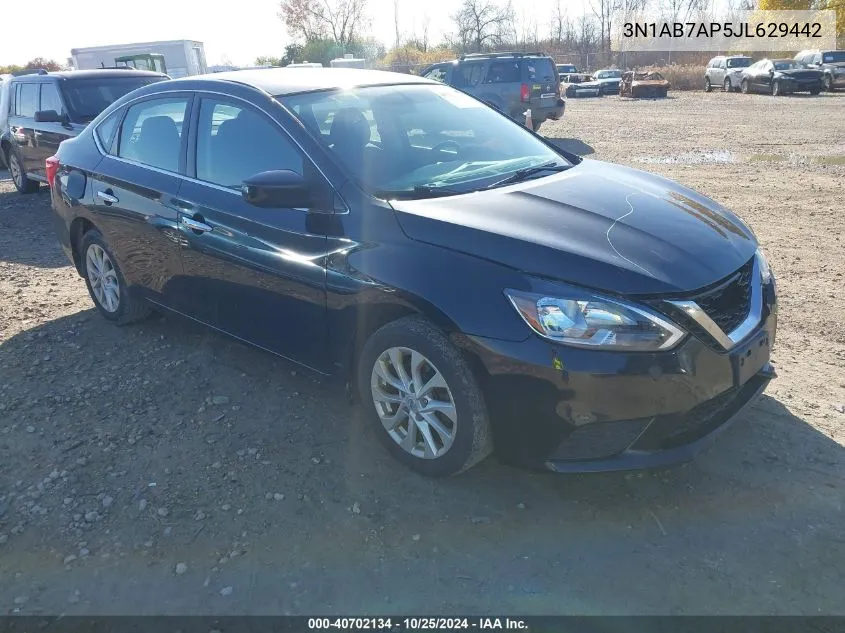 3N1AB7AP5JL629442 2018 Nissan Sentra Sv