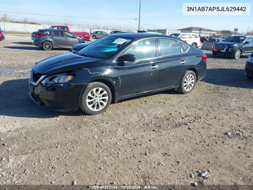 3N1AB7AP5JL629442 2018 Nissan Sentra Sv