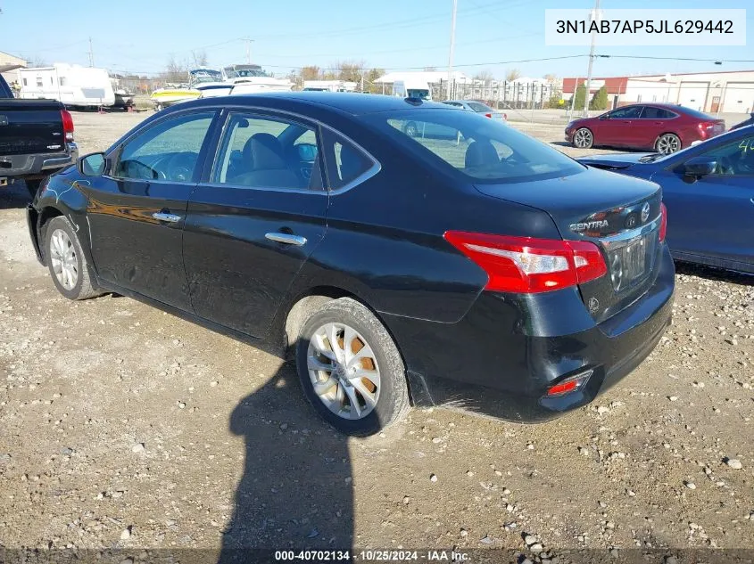 2018 Nissan Sentra Sv VIN: 3N1AB7AP5JL629442 Lot: 40702134