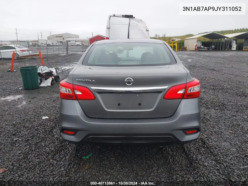 2018 Nissan Sentra S VIN: 3N1AB7AP9JY311052 Lot: 40713961