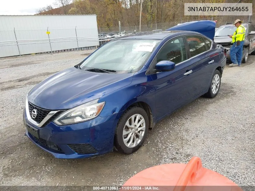 2018 Nissan Sentra S/Sv/Sr/Sl VIN: 3N1AB7AP0JY264655 Lot: 40713963