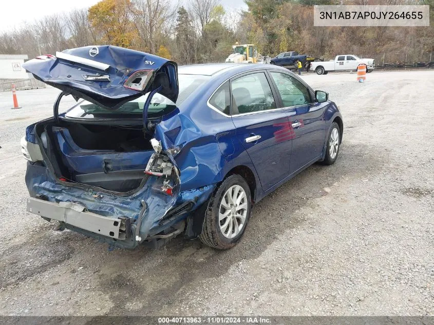 2018 Nissan Sentra S/Sv/Sr/Sl VIN: 3N1AB7AP0JY264655 Lot: 40713963