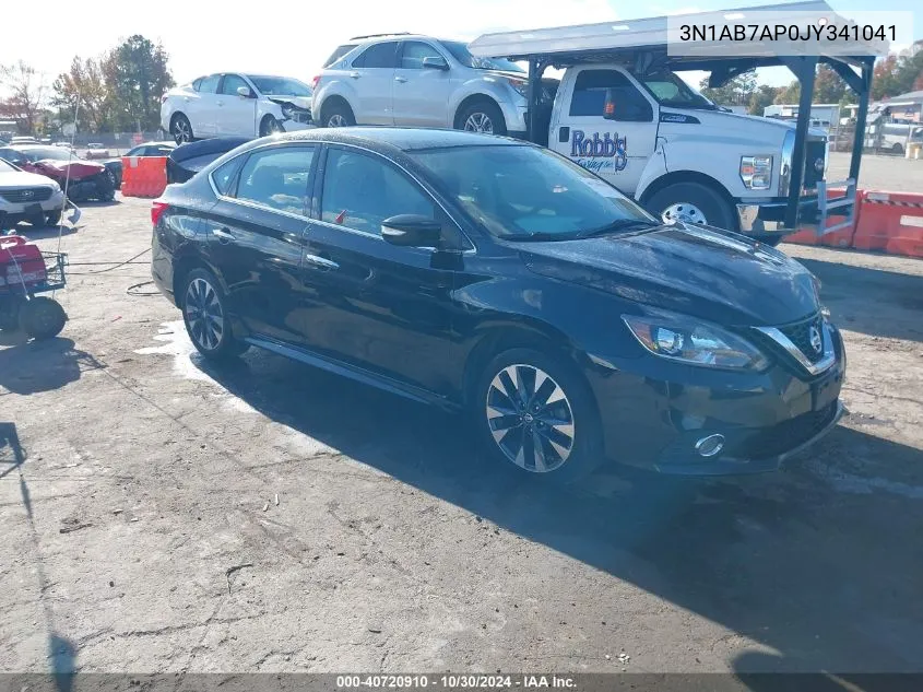 2018 Nissan Sentra Sr VIN: 3N1AB7AP0JY341041 Lot: 40720910