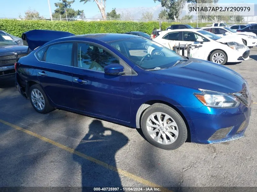 2018 Nissan Sentra Sv VIN: 3N1AB7AP2JY290979 Lot: 40725997