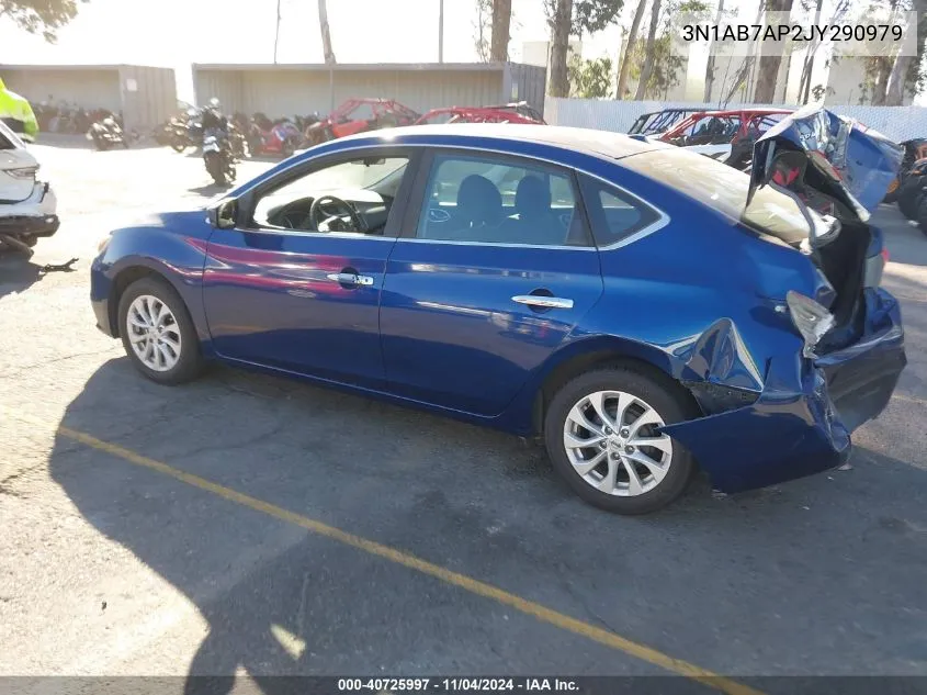 2018 Nissan Sentra Sv VIN: 3N1AB7AP2JY290979 Lot: 40725997