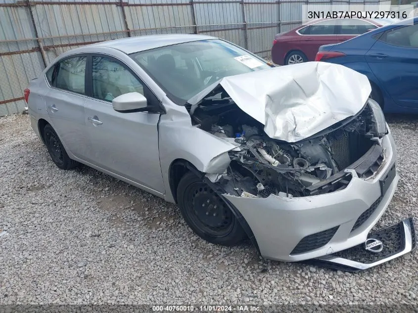 3N1AB7AP0JY297316 2018 Nissan Sentra S