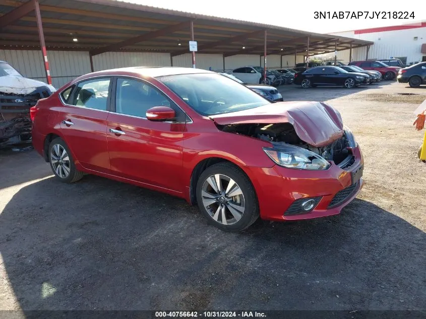 2018 Nissan Sentra Sl VIN: 3N1AB7AP7JY218224 Lot: 40756642