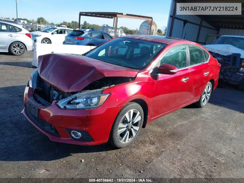 2018 Nissan Sentra Sl VIN: 3N1AB7AP7JY218224 Lot: 40756642