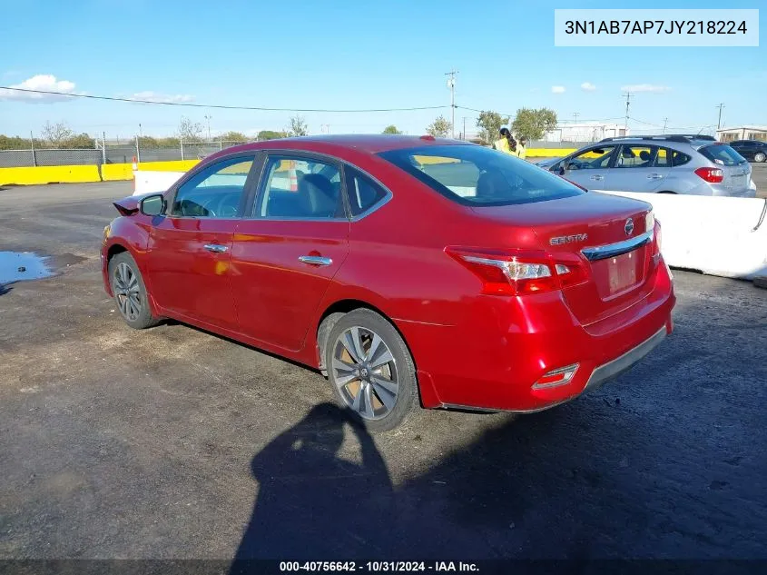 2018 Nissan Sentra Sl VIN: 3N1AB7AP7JY218224 Lot: 40756642