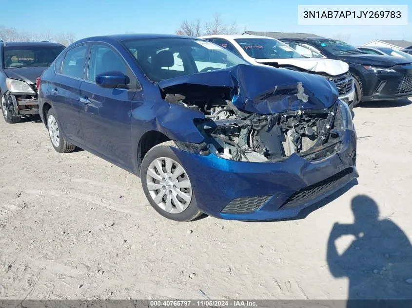 2018 Nissan Sentra S VIN: 3N1AB7AP1JY269783 Lot: 40765797