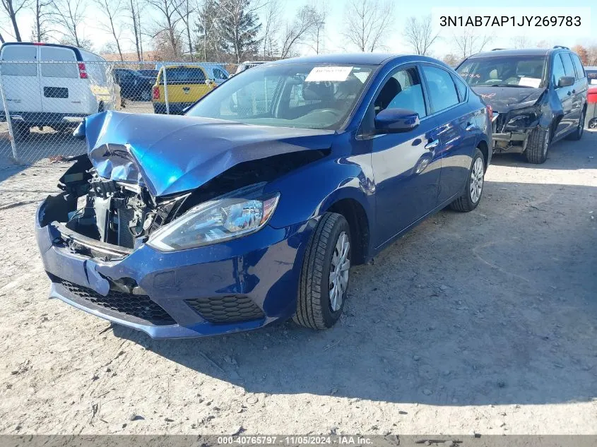 2018 Nissan Sentra S VIN: 3N1AB7AP1JY269783 Lot: 40765797