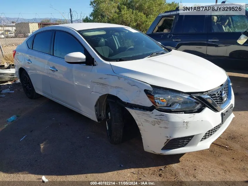 2018 Nissan Sentra S VIN: 3N1AB7AP8JY329526 Lot: 40782214