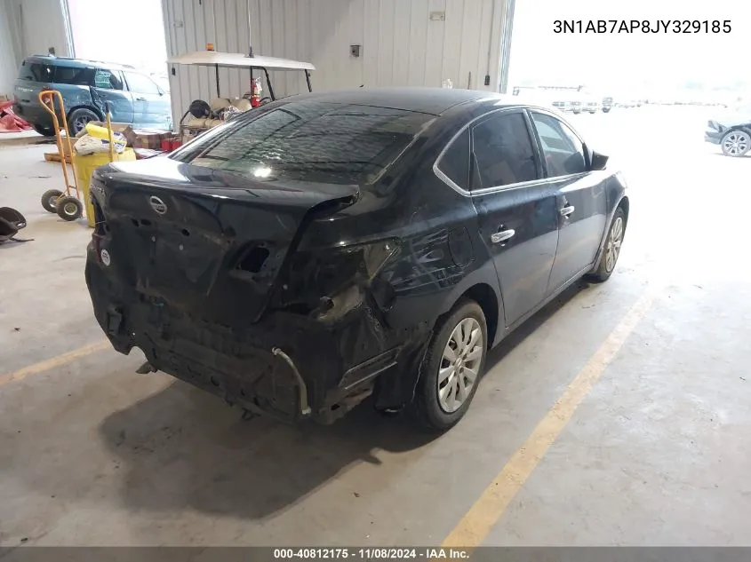 2018 Nissan Sentra S VIN: 3N1AB7AP8JY329185 Lot: 40812175