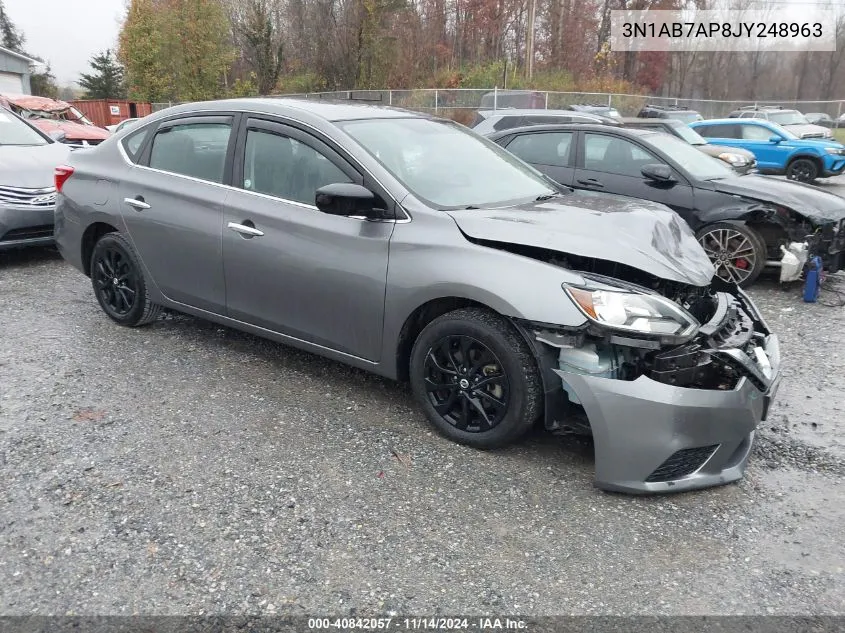 2018 Nissan Sentra S VIN: 3N1AB7AP8JY248963 Lot: 40842057