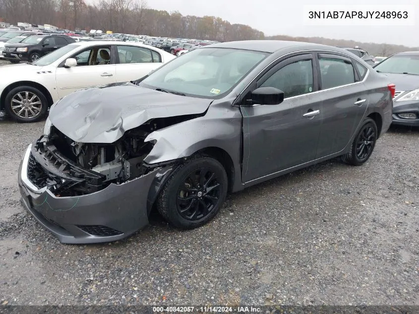 2018 Nissan Sentra S VIN: 3N1AB7AP8JY248963 Lot: 40842057