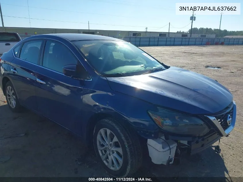 2018 Nissan Sentra Sv VIN: 3N1AB7AP4JL637662 Lot: 40842504