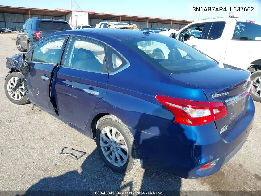 2018 Nissan Sentra Sv VIN: 3N1AB7AP4JL637662 Lot: 40842504