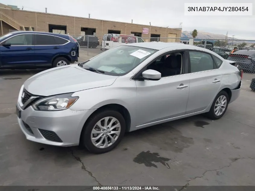 2018 Nissan Sentra Sv VIN: 3N1AB7AP4JY280454 Lot: 40856133