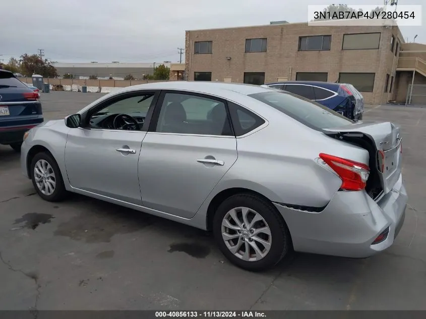 2018 Nissan Sentra Sv VIN: 3N1AB7AP4JY280454 Lot: 40856133