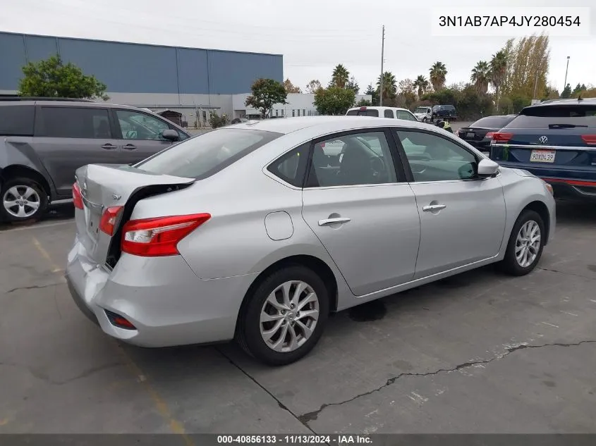 2018 Nissan Sentra Sv VIN: 3N1AB7AP4JY280454 Lot: 40856133