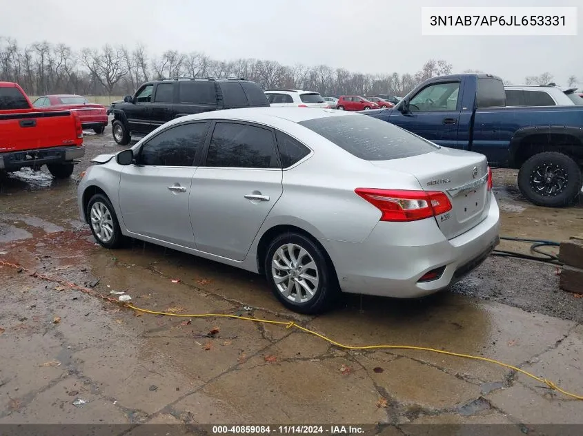 3N1AB7AP6JL653331 2018 Nissan Sentra Sv