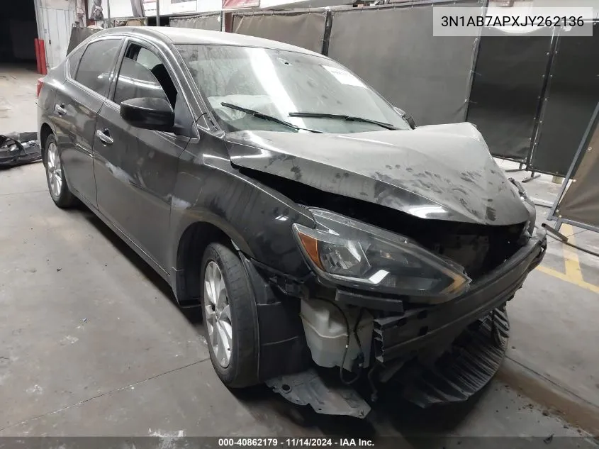 3N1AB7APXJY262136 2018 Nissan Sentra Sv