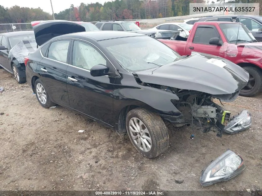 2018 Nissan Sentra Sv VIN: 3N1AB7APXJL635527 Lot: 40879910